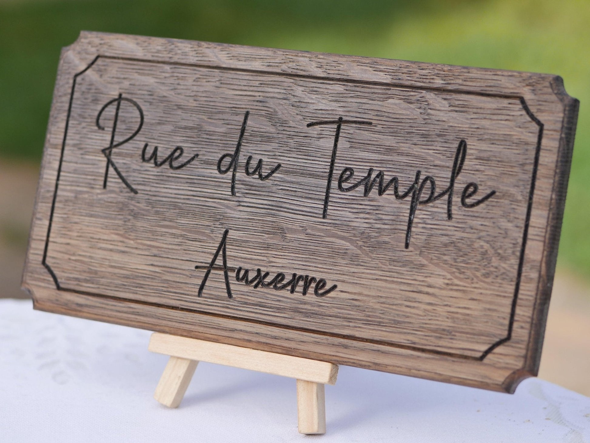 Panneau de rue décoratif - Bois Création