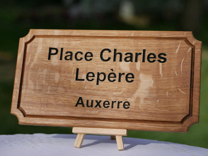 Panneau de rue décoratif - Bois Création