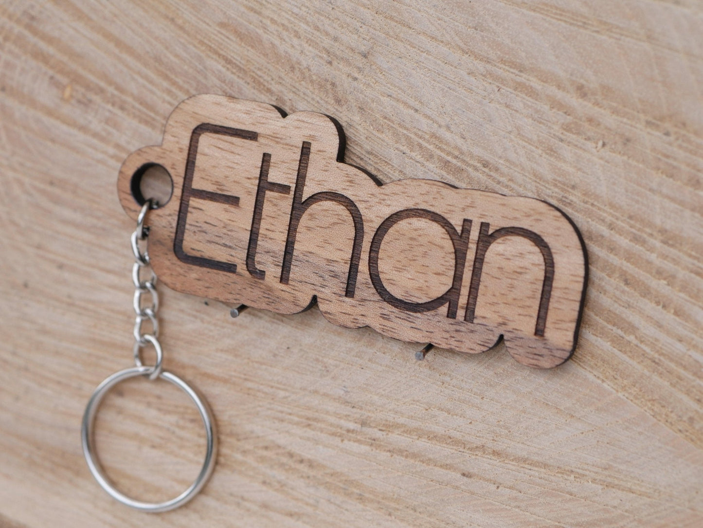 Porte - clé personnalisé - Bois Création