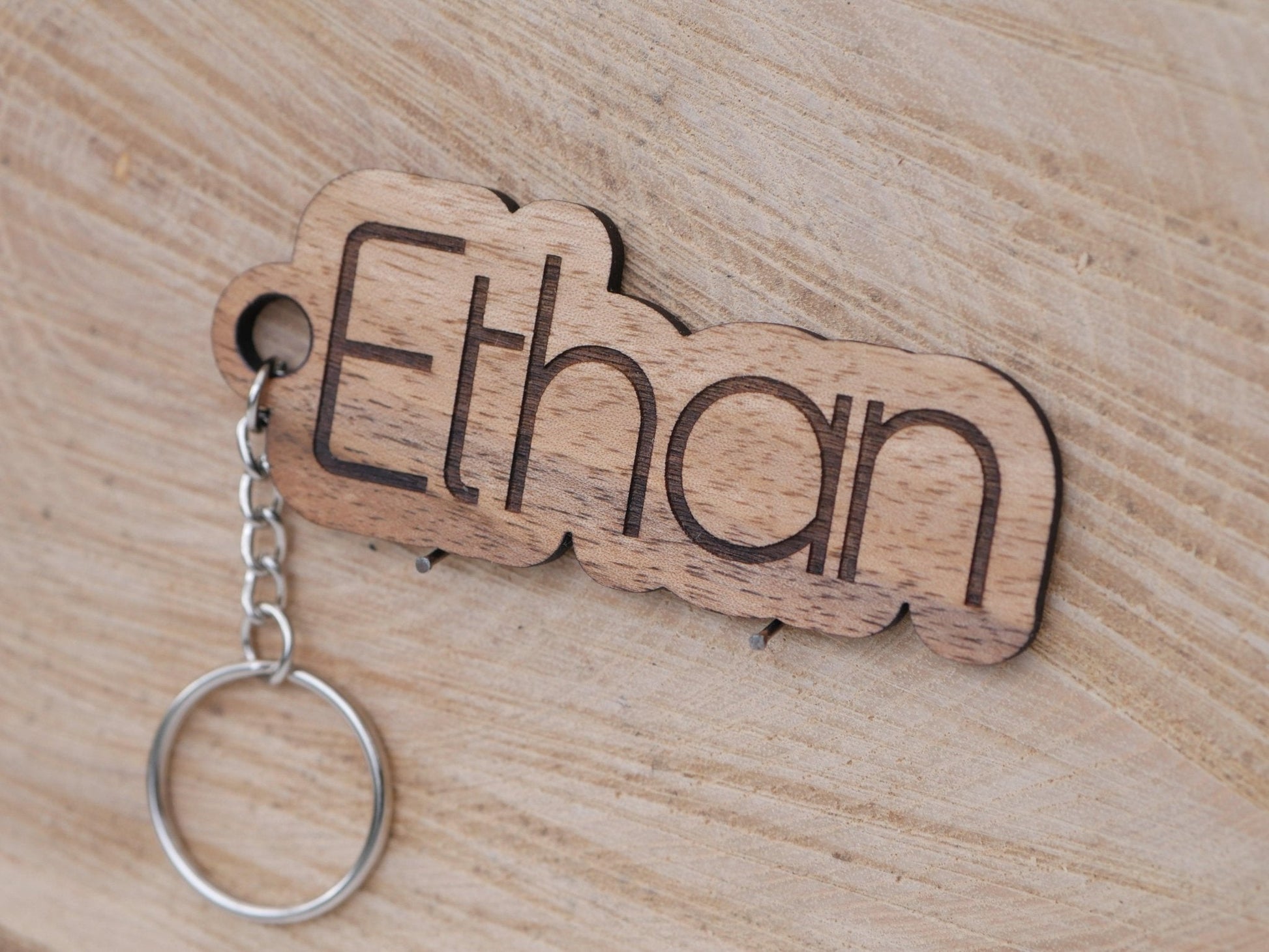Porte - clé personnalisé - Bois Création