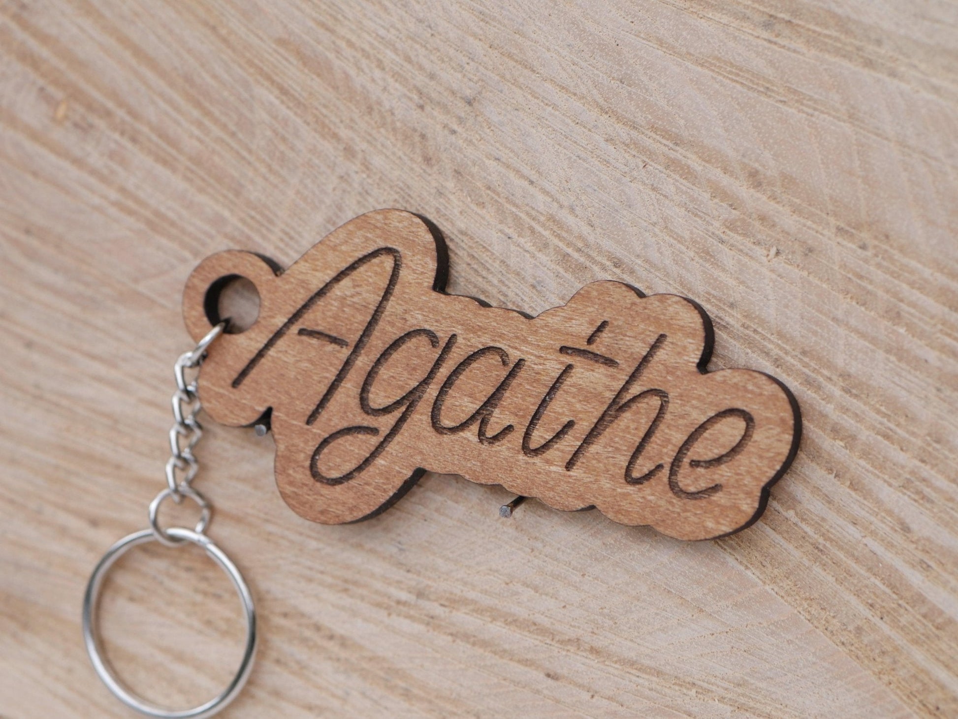 Porte - clé personnalisé - Bois Création